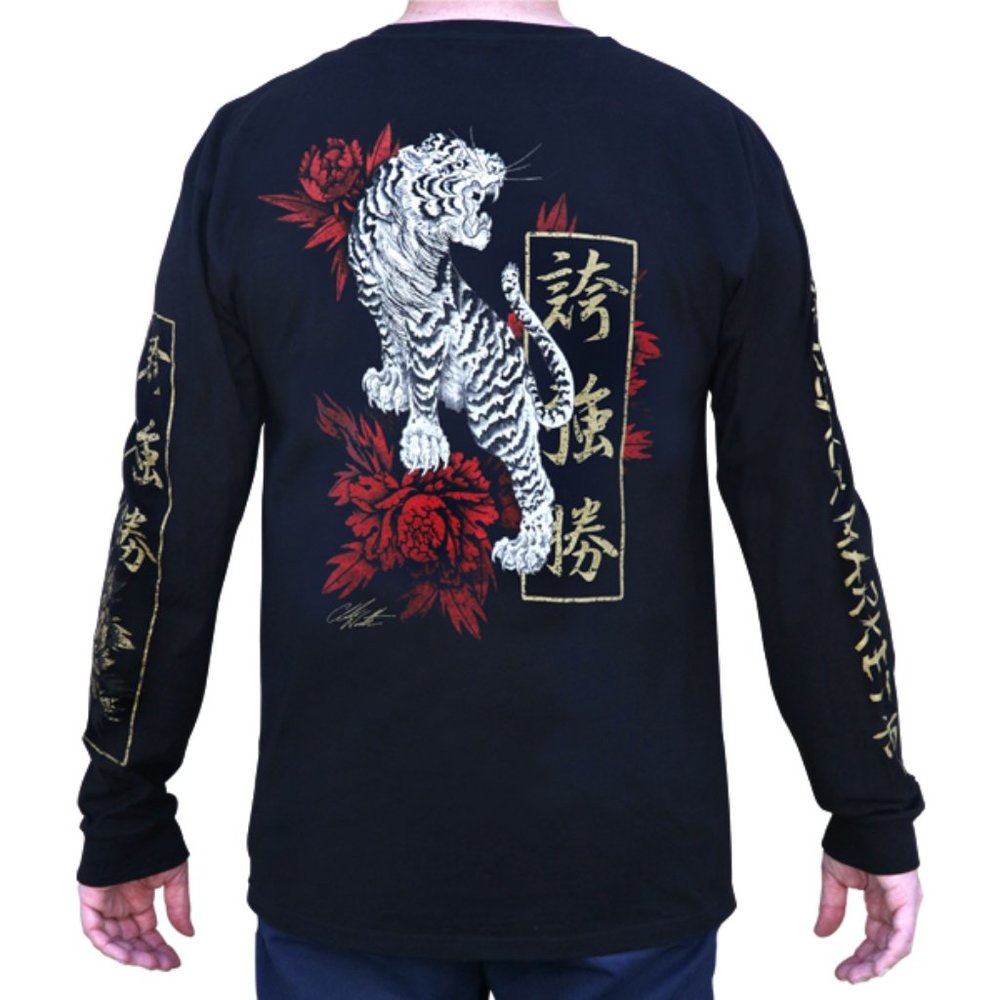 Clark North Strength Tattoo Tiger Long Sleeve Tee